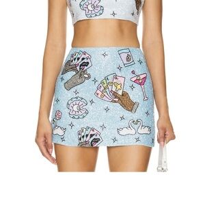 Oceanus Vegas Skirt in Blue size M